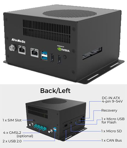 AVerMedia D315AOB-32G BoxPC (NVIDIA Jetson AGX Orin 32GB)