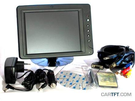 CTF846-<b>A</b> - VGA 8" TFT - Touchscreen USB - Video -  Audio [<b>LED-Backlight</b>]