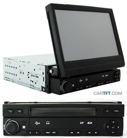 CTFDINTFT-1 - 7" InDash VGA Touchscreen USB - vollmotorisiert - Radio AM/FM - Card Reader (nicht lagernd bis 11.03.2011)