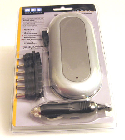 Car power adapter for notebooks -- max.6A 