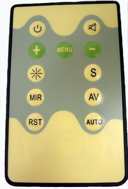 IR remote control unit for CTF-Open-Frame TFT displays