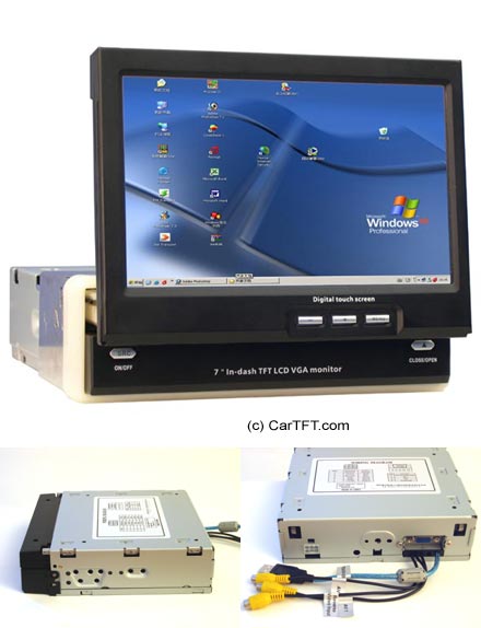 K301 - 7" InDash VGA Touchscreen USB - vollmotorisiert (nicht verfgbar bis 02.02.2007)
