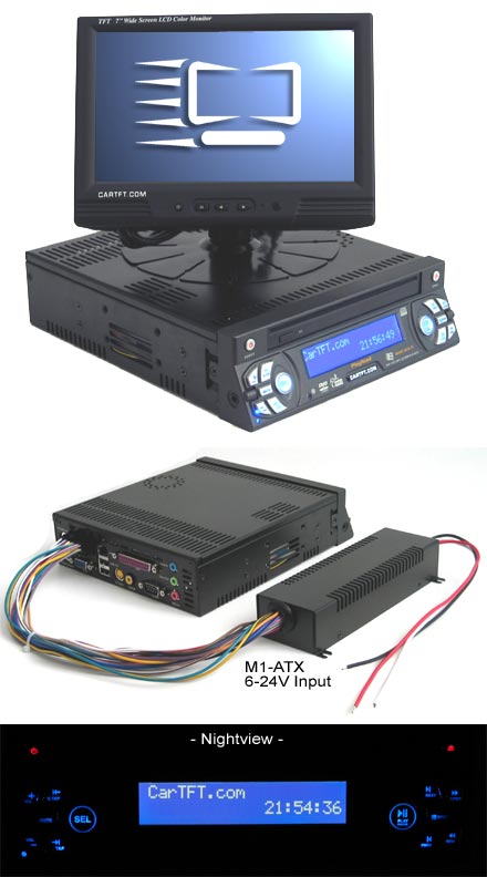 InDash Car-PC <b>V2</b> Barebone (inkl. VIA M10000 + M1-ATX) [<b>verfgbar nur auf Anfrage</b>]