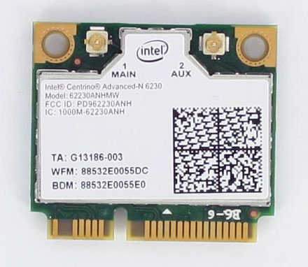 Wireless LAN Mini-PCI Express (Intel Centrino Advanced-N 6230)