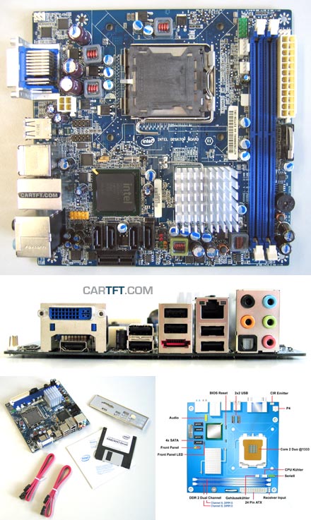 Intel DG45FC (for Core2Duo FSB1333 [Socket 775], HDMI, DVI) (Remnant)
