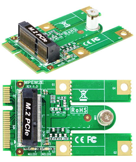 Jetway JADMPEM2E (Mini PCIe to M.2 (E-key) transfer card)