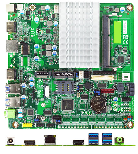 Jetway MI12-00L (Intel J3455 Apollo Lake SoC, 2x HDMI, 1x LAN)