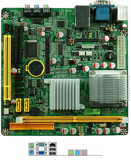 Board Mini-ITX Jetway JNF76-N1G6-LF P 1,6GHz (VIA VX800)