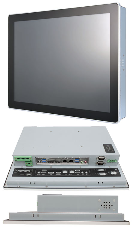 Mitac P150-10AI-N3350 [Intel N3350] 15" Panel PC (1024x768, IP65 Front, Lfterlos)