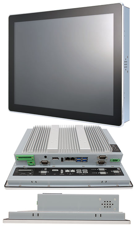 Mitac P150-10AI-7300U [Intel i5-7300U] 15" Panel PC (1024x768, IP65 Front, Fanless)