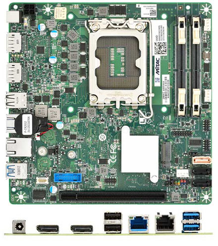 Mitac PH14ADI-H610-12V Mini-iTX (Intel Alder Lake 12th Gen. LGA 65W, <b>12V DC-In</b>)