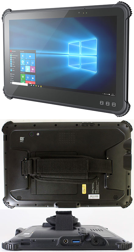 Mitac Cappuccino Rugged IP65 Tablet-PC (11.6" 500nits, Intel N4200, 64GB SSD, 8GB RAM, WLAN/BT, NFC, GPS, LTE 4G, Win10)