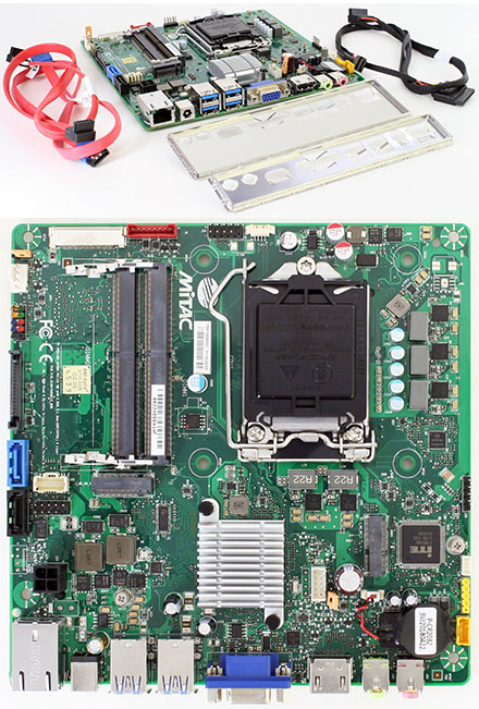 Thin-/Mini-ITX Mainboard Intel H110 LGA1151 (2x M.2, 12V DC In)