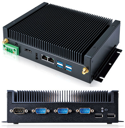 Mitac S310-11KS (Intel Kabylake-U 3965U 2x 2.2Ghz, 2x Gigabit LAN, 3x RS232, GPIO) [<b>FANLESS</b>]