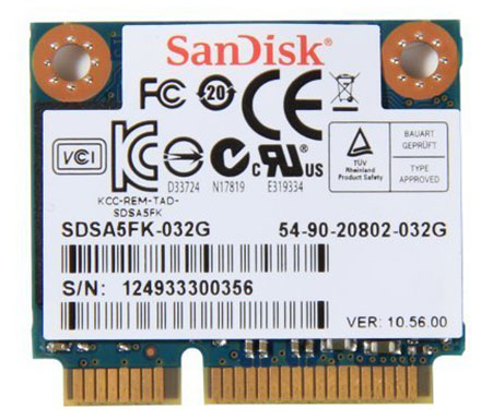 Data-Sheet - Sandisk SDSA5FK-032G 32GB (Half-size)