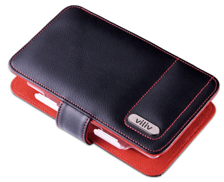 Leather case for Viliv S5 UMPC