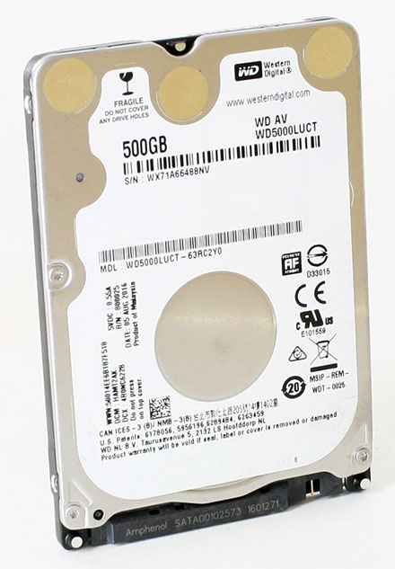 Western Digital WD AV-25 500GB (WD5000LUCT) 2.5