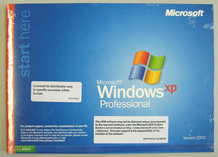 MS WIN XP Pro englisch (OEM)
