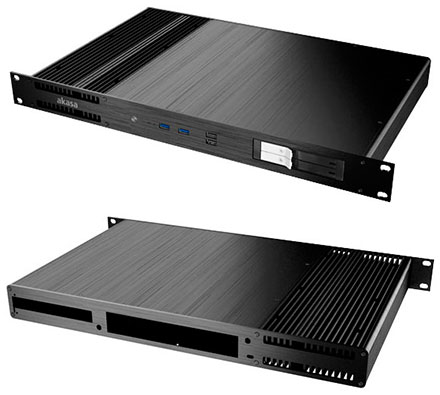 Akasa Galileo TU1 Thin-ITX 1U Rackmount enclosure (A-ITX27-A1B)