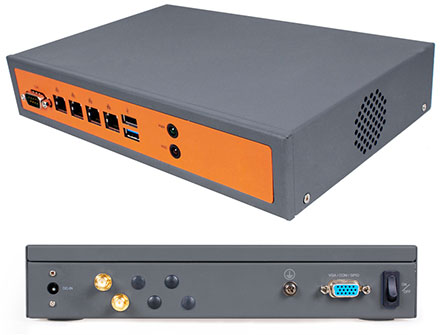 CTFROUTER-2-F V3 (4x Gigabit Multi-WAN, VPN, WLAN, Firewall, SSH, Web-GUI, ClearOS/CentOS, Intel Atom based) [<b>FANLESS, 650 Mbit NAT-Performance</b>]