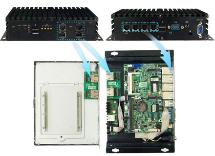 CTFROUTER-2B-F V2 (8x Gigabit Multi-WAN, VPN, Firewall, SSH, Web-GUI, ClearOS/CentOS, Intel Atom based) [<b>LFTERLOS, 650 Mbit NAT-Performance</b>]