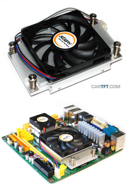 Low Profile heatsink/fan f. Jetway AMD ITX (TDP 45W max)