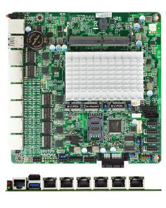 Jetway MI05-00K Thin-ITX (J6412 Intel Elkhart Lake SoC, SIM Slot, 6x LAN, 1* PCIe x1 )
